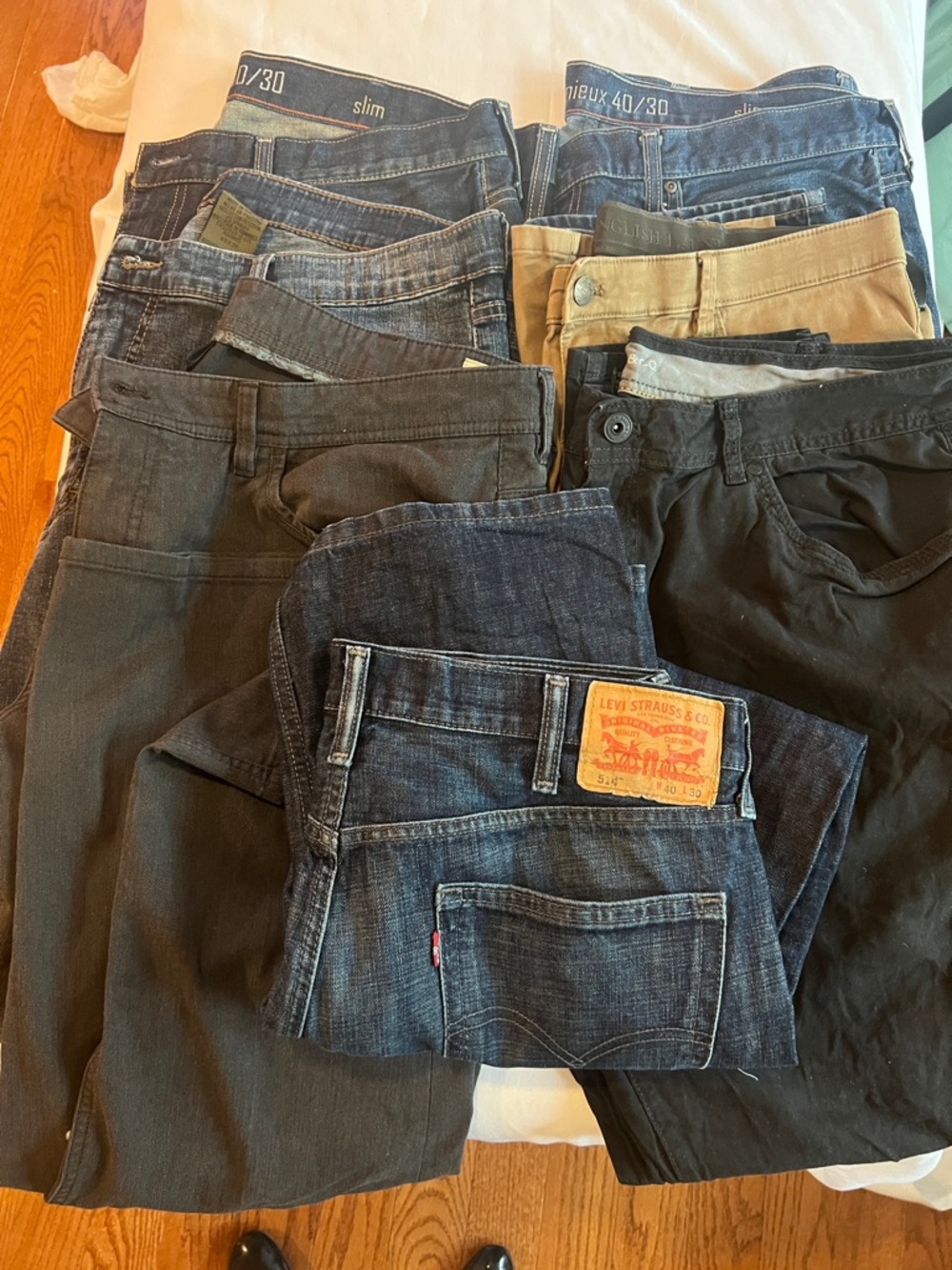 Levi's Cremieux English Laundry, UrbanStar Mixed Jeans Bundle Blue, Black, Khaki